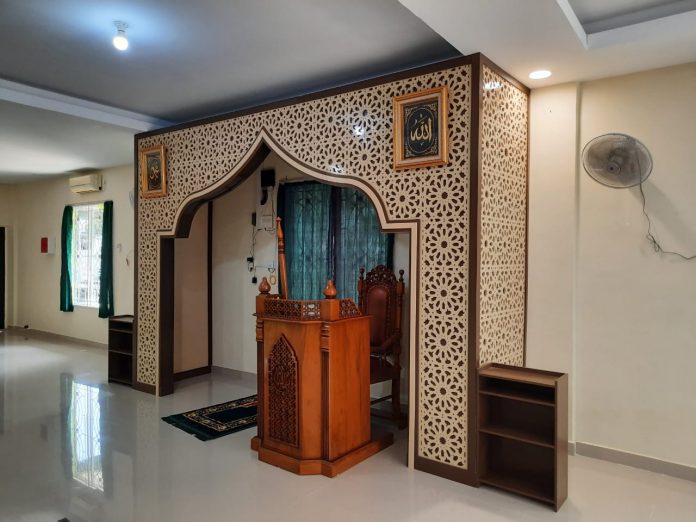 Mihrab Masjid Faiz Al Baqaroh Mihrab Masjid Faiz Al Baqaroh Batam