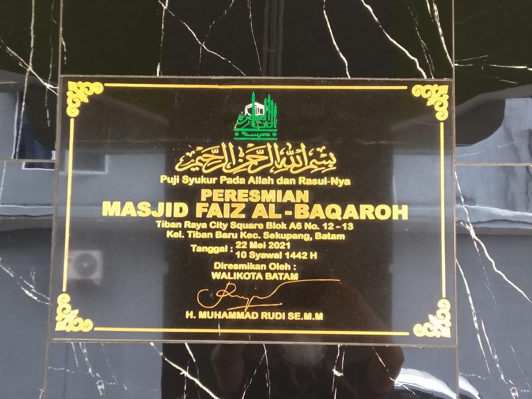 peresmian masjid madrasah faiz al baqarah batam oleh walikota batam m rudi (2)