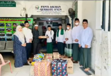 Menebar Cinta di Bulan Ramadhan, Madrasah Faiz Al-Baqarah Tiga berbagi dengan Anak Yatim